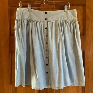 MB Design Chambray high waisted skirt